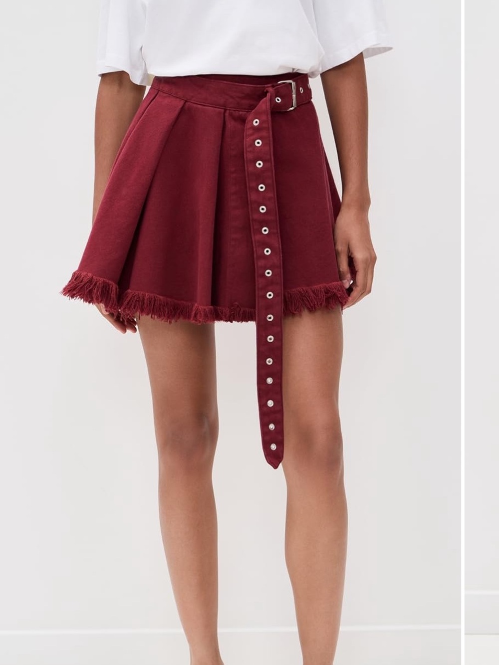 Marques'Almeida
Dyed Drill Mini Pleated Skirt